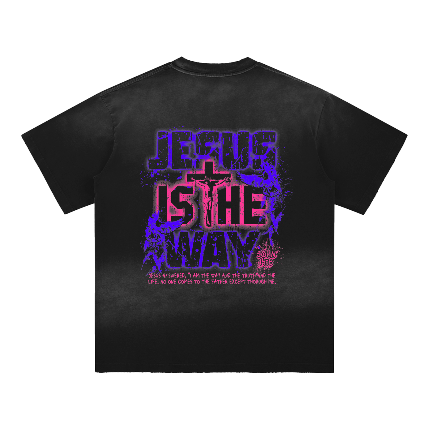 John 14:6 Distressed T-Shirt
